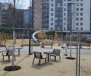 Park linearny na Ursynowie (kwiecień 2025)