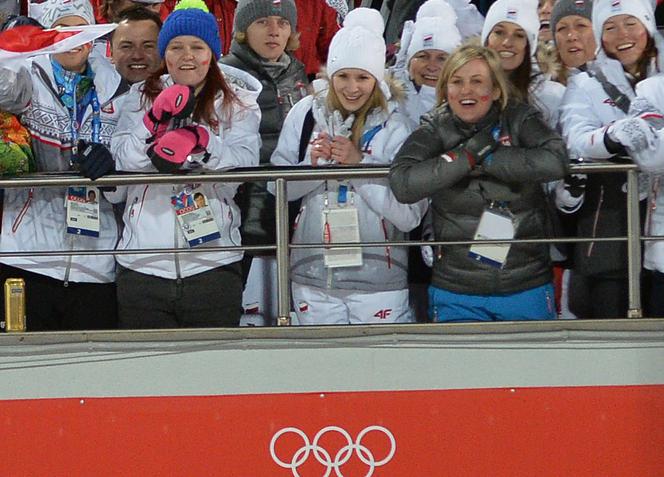 Ewa Stoch, żona Kamila Stocha w Soczi