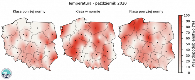 Pogoda na październik 2020. Sonoptycy z IMGW opublikowali długoterminową prognozę na jesień