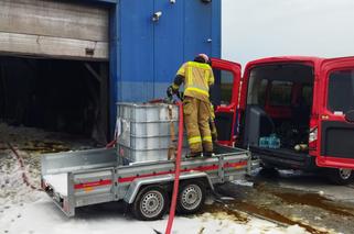 Potężny pożar niedaleko Lublina. Straty oszacowano na 12 mln zł