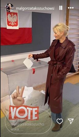 Wybory 2025: Tak Głosują gwiazdy. Małgorzata Kożuchowska