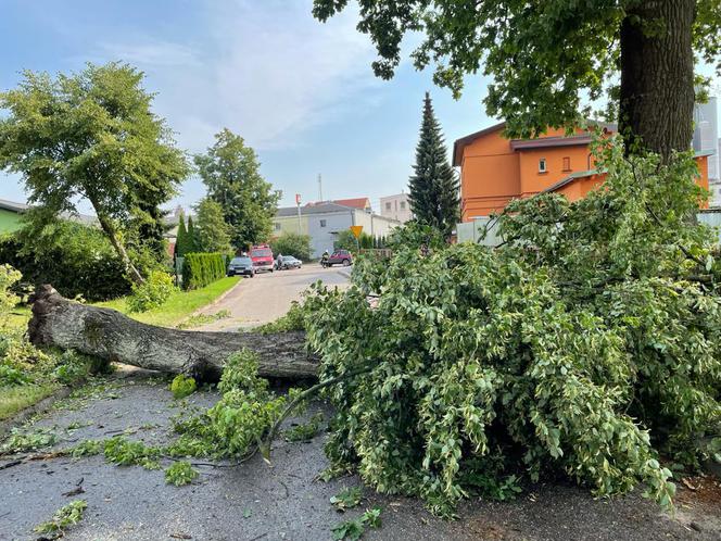  Kolejny atak silnego wiatru - wtorkowe zmagania strażaków 