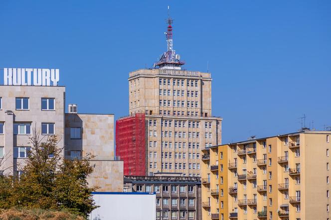 Centrala Tekstylna w Łodzi. Drapacz chmur z lat 50.