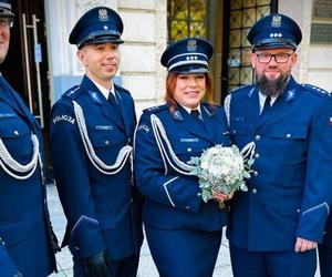 Odnaleźli miłość na komendzie. Wyjątkowy ślub pary policjantów z Jaworzna