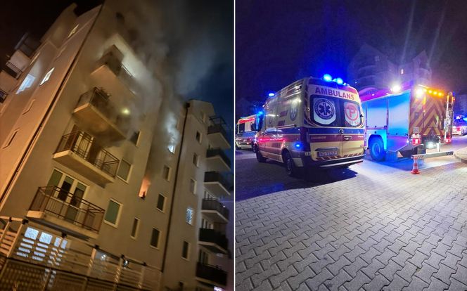 Olsztyn. Tragiczny pożar w bloku. Nie żyje kobieta