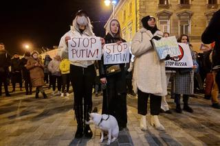 Lublin: protest wobec rosyjskiej agresji na Ukrainę