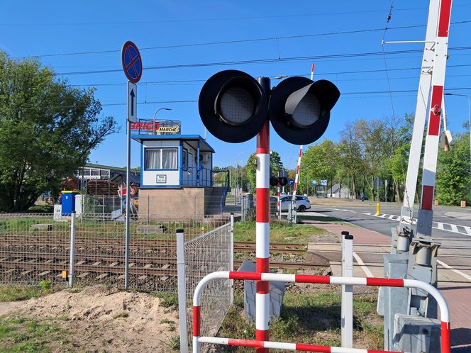 Przejazd kolejowy Starachowice Zachodnie otwarty