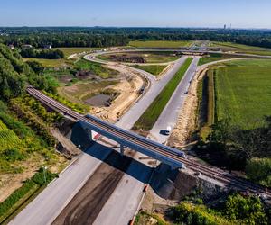 Plac budowy S1 Oświęcim - Dankowice w sierpniu 2024