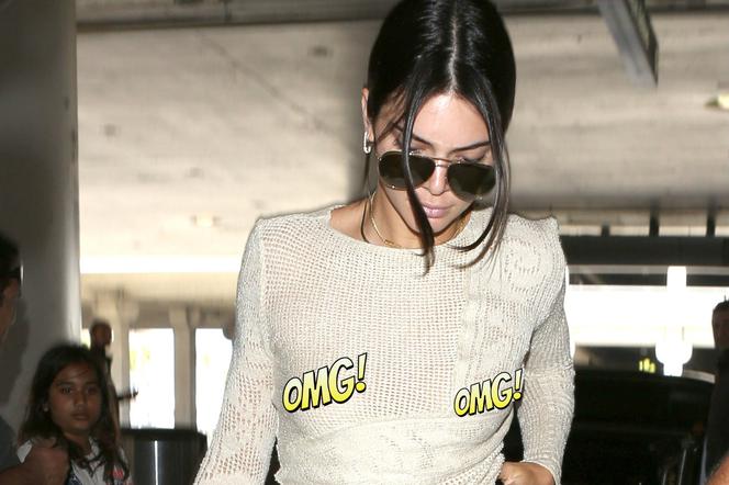 Kendall Jenner na lotnisku