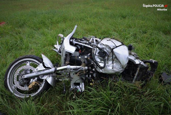 O włos od tragedii w Mikołowie. 19-letni motocyklista cudem uszedł z życiem