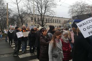 Pracownicy sądów protestują we Wrocławiu