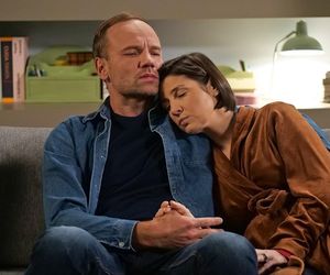 Pierwsza miłość. Kinga (Aleksandra Zienkiewicz), Janek (Maciej Mikołajczyk)