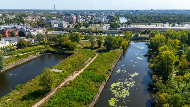 Port Praski w Warszawie z lotu ptaka