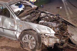 Śmiertelny wypadek pod Tomaszowem Lubelskim! 31-latek zginął w zmiażdżonym fordzie [ZDJĘCIA]