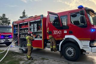 Potężny pożar stolarni koło Lublina. Straty oszacowano na 2 mln zł!