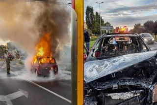 Toruń: Samochód płonął jak pochodnia [ZDJĘCIA]