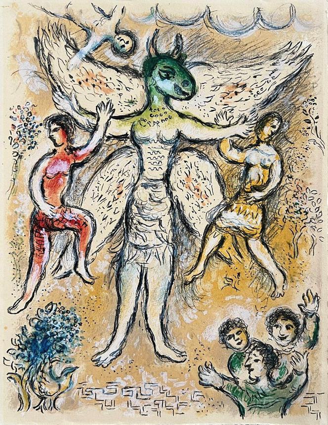  Marc Chagall, "Odyseja", rycina XIII