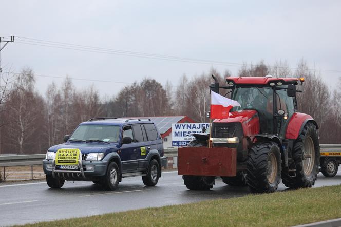 Protest rolników w Pyrzowicach