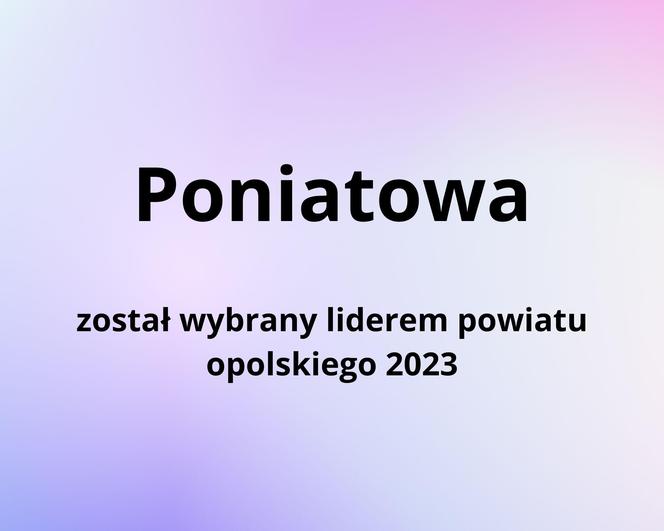 Zwycięzcy w kategorii „Liderzy powiatów” w Rankingu Gmin Lubelszczyzny 2023