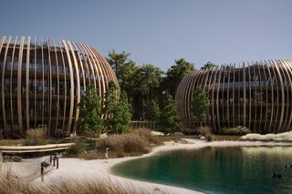 Kompleks dziewięciu apartamentowo-hotelowych pawilonów na Wyspie Sobieszewskiej