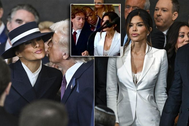Wpadki na inauguracji! Dekolt partnerki Bezosa i oczy Zuckerberga, Trump nie zdołał skraść całusa!
