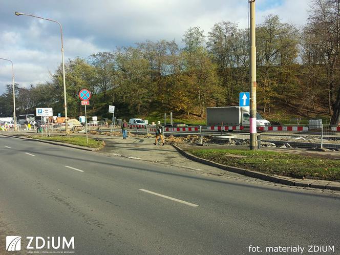 Parking powstaje przy skrzyżowaniu ulic Ślężnej i Kamiennej