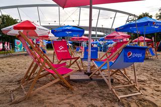 Tak wygląda sztuczna plaża przy Stadionie Śląskim. Rozkręcaliśmy tam imprezę w ramach Eska Summer City