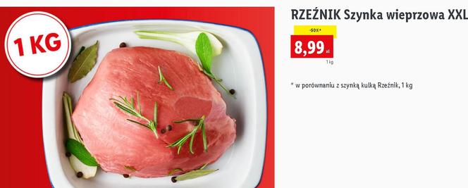 Szynka wieprzowa XXL 8,99 zł/1 kg