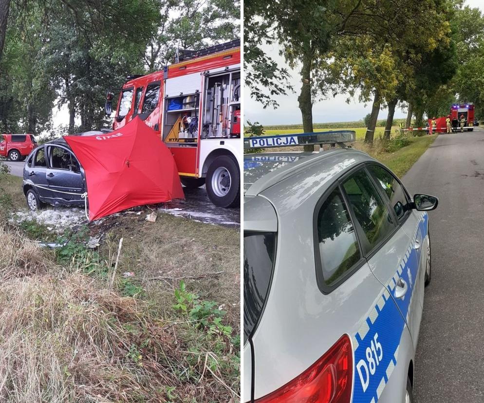 Ryki-Rososz. Tajemnicza śmierć na drodze! 47-latka roztrzaskała się o drzewo
