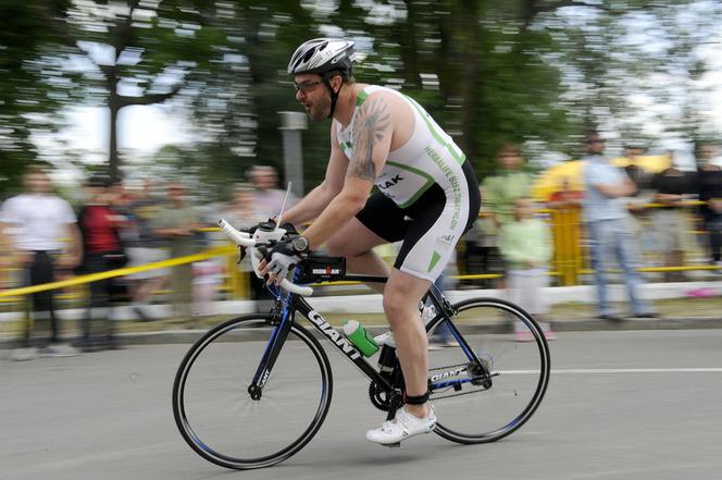 Karolak, Adamczyk,Topa i Grass w triathlonie