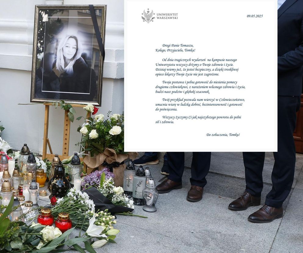 Tomek rzucił się na 22-latka z siekierą na UW. To on próbował ratować 53-letnią Małgosię. Poruszająca prośba uczelni