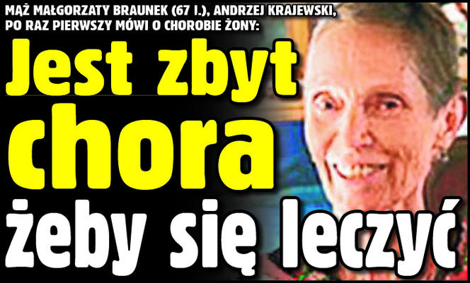 Jest zbyt chora by się leczyć