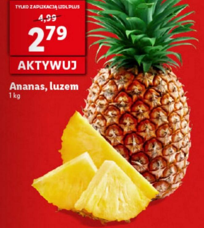 Ananas luzem - 2,79 zł/1 kg