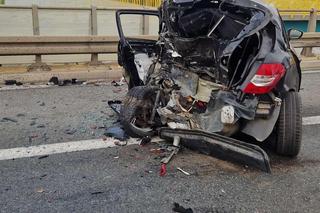 Kraksa na krakowskim odcinku A4. Jedna osoba nie żyje! Gigantyczne utrudnienia