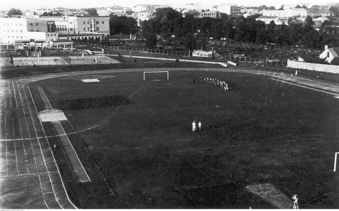 Stadion w Kielcach w 1939 roku. 