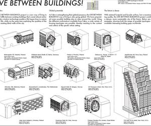 Życie między budynkami proponują zwycięzcy konkursu New vision of the loft (2013); przykładowe realizacje osadzone na ścianach budynków w Japonii, Polsce, USA...