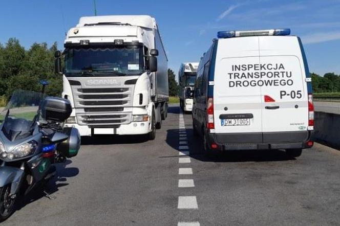 Kierowcy ciężarówek ukarani za wyprzedzanie na autostradzie A4