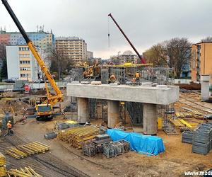 Pełną parą ida praceprzy budowie wiaduktu w ciągu ulic Żeromskiego i Lubelskiej