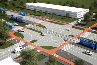 Wizualizacja trasy tramwajowej do krakowskich szpitali przy os. Rżąka 