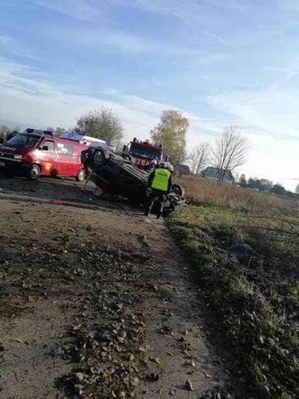 Śmiertelny wypadek w Starej Kiszewie [ZDJĘCIA]