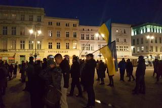 Bydgoszcz. Protest przeciwko wojnie w Ukrainie