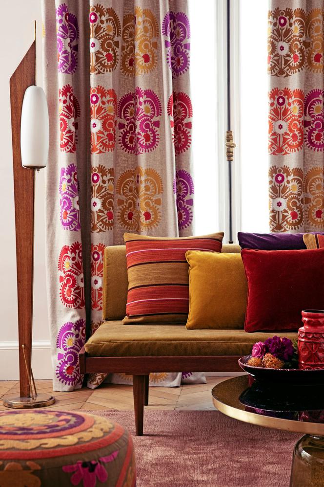 Tkaniny domowe w modnych kolorach