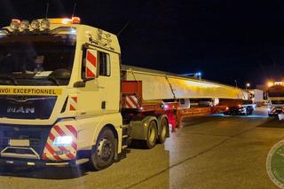 Nielegalny transport przęseł przez A4