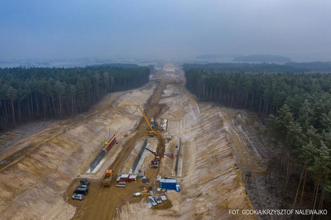 Budowa S7 na trasie Napierki - Płońsk. Zobacz postępy prac [GALERIA]