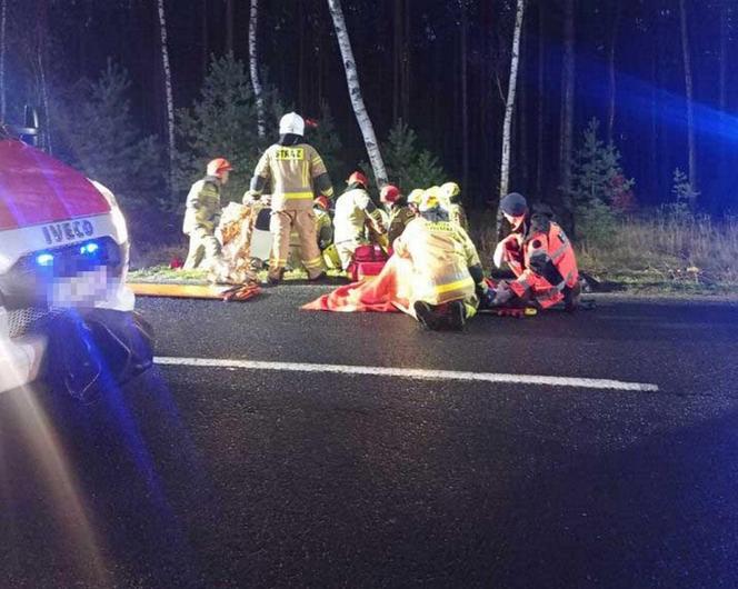 Makabryczny wypadek w Brodach! Cztery osoby walczą o życie [ZDJĘCIA].