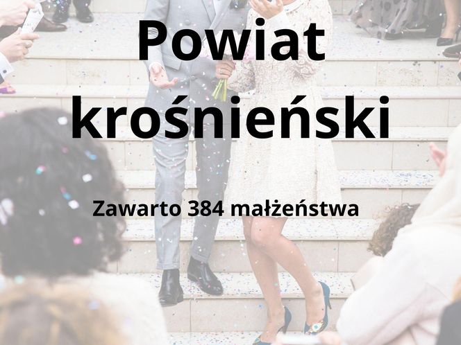 W tych powiatach na Podkarpaciu zawarto najwięcej małżeństw 