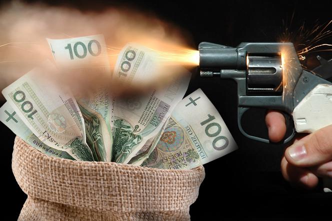 Radom. Zabrali torbę z pieniędzmi i odjechali. Padł strzał! Co tam się stało?