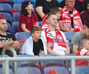 Kibice na meczu Polska - Mołdawia
