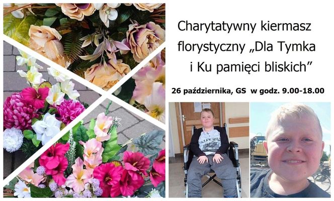 Charytatywny kiermasz florystyczny „Dla Tymka i Ku pamięci bliskich” już 26 października