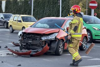 Dachowanie radiowozu. Bielany